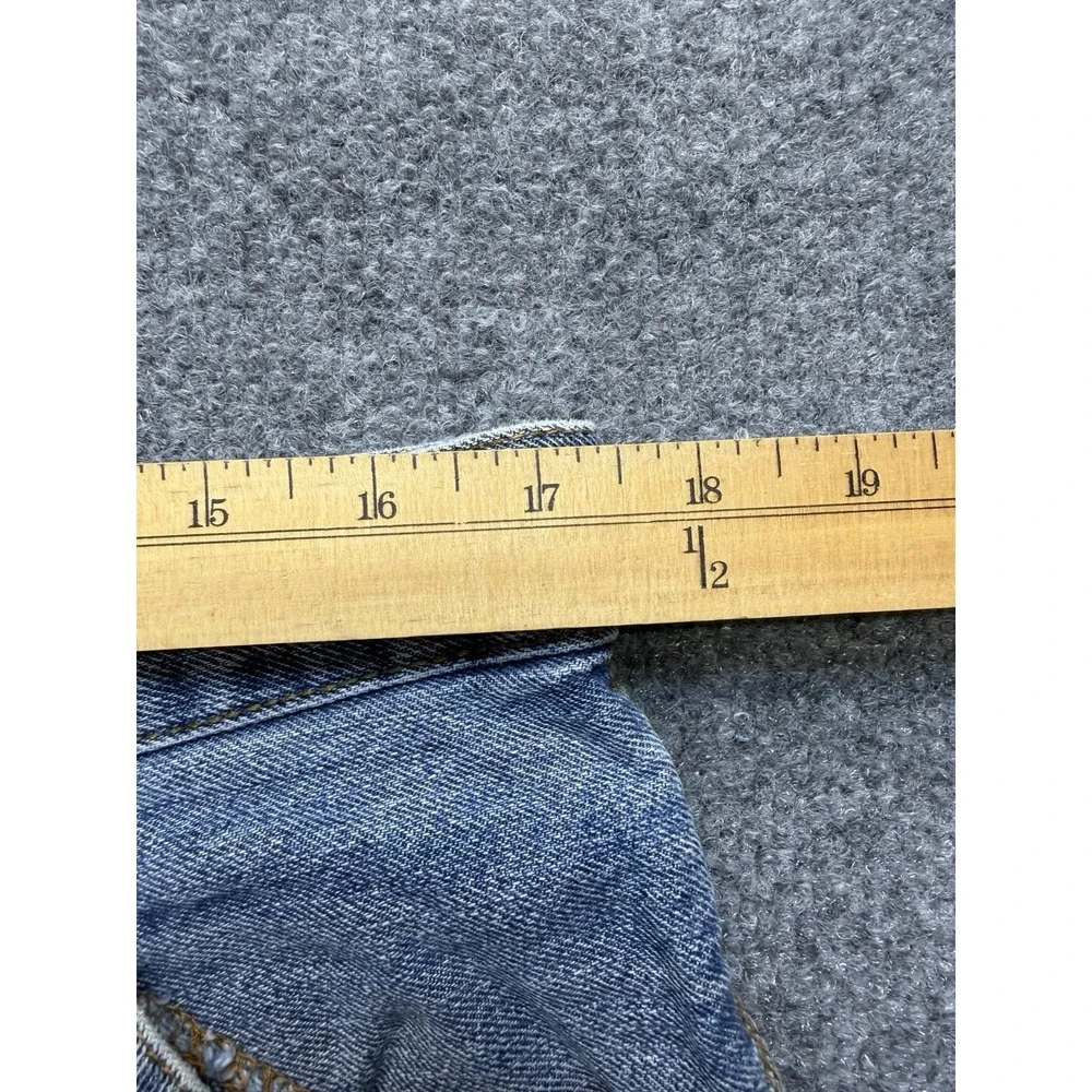Faded Glory Y2K Jean Shorts Size‎ 34 Distressed Denim